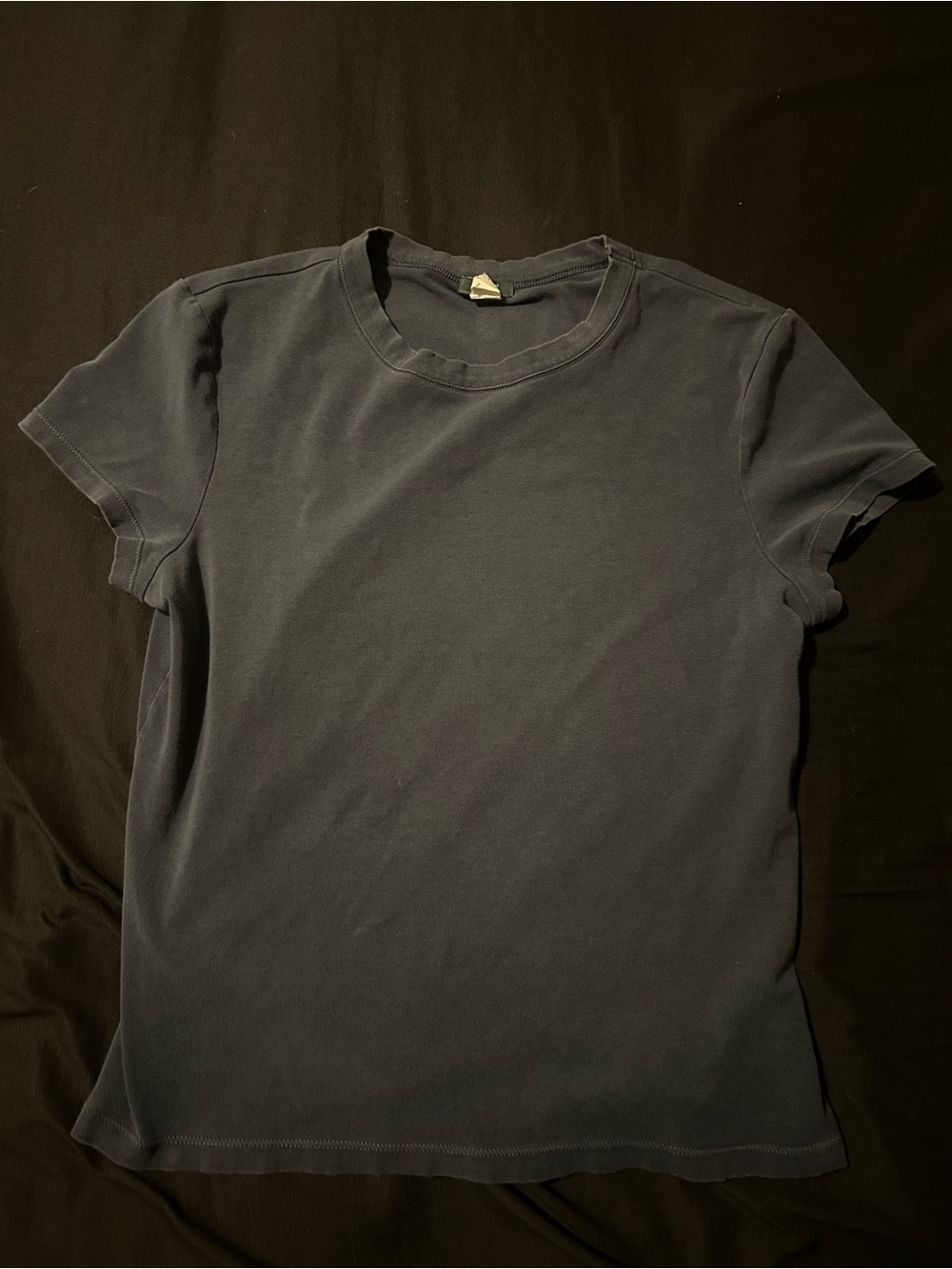 J. Crew Women’s Crew Neck Tee - Charcoal Blue